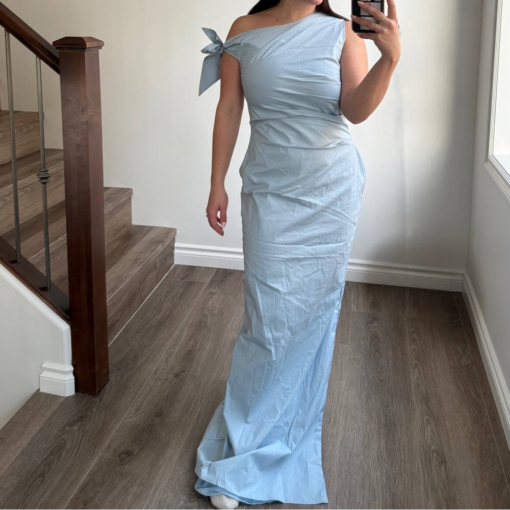 Peppermayo Light Blue One-Shoulder Maxi Dress - Picture 5 of 5